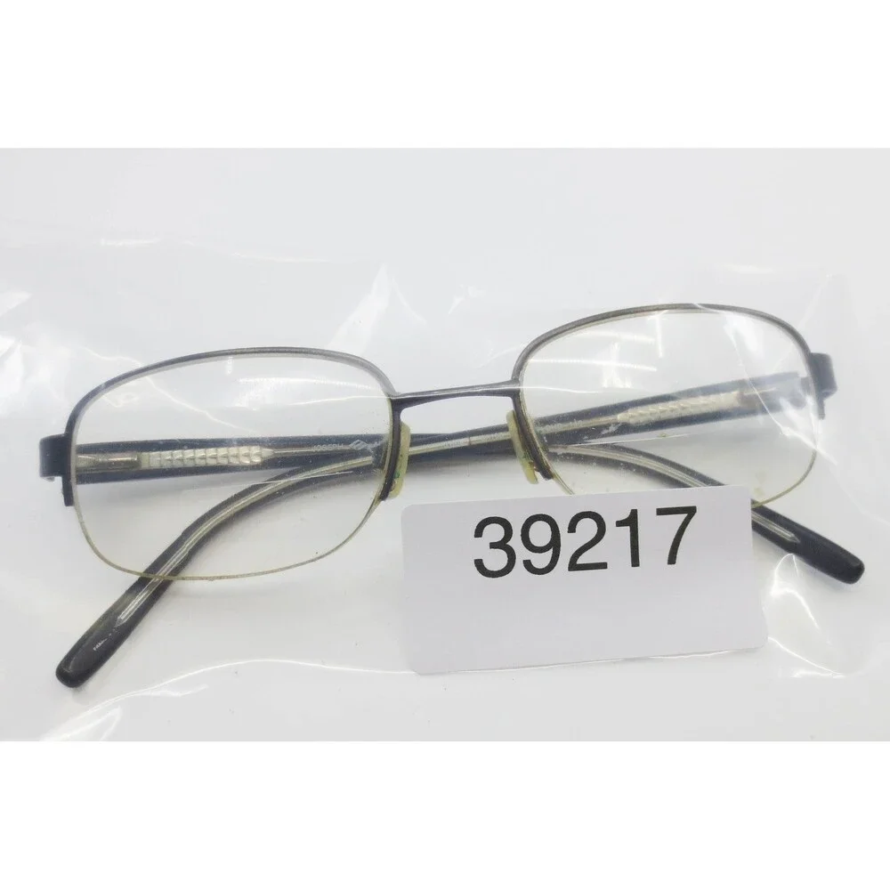 Joseph Abboud JA163 Stormcloud Eyeglasses Mens Rectangular Semi-Rimless